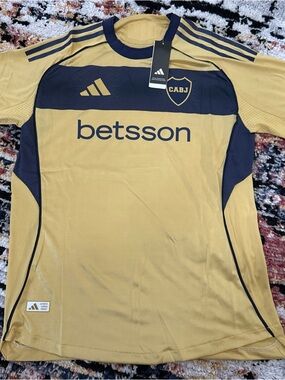 Boca Juniors 2025/2026 Away Soccer Jersey Adidas Authentic 2XL slim